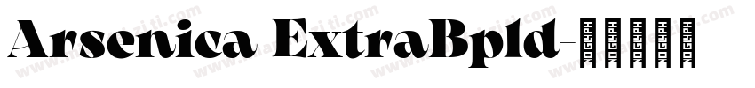 Arsenica ExtraBpld字体转换